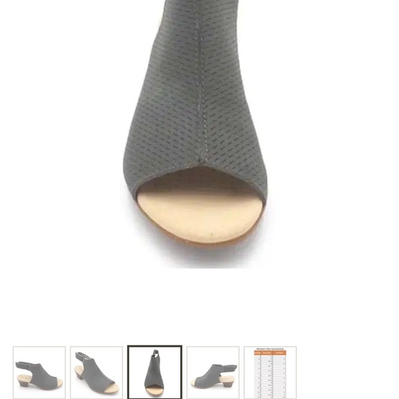 Clarks Women's Open-Toe Slingback Sandals in Charcoal - Picture 5 of 6